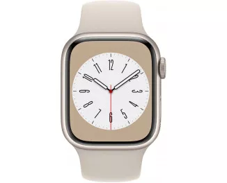 Смарт-часы Apple Watch Series 8 GPS + Cellular 45mm Starlight Aluminum Case with Starlight Sport Band (MNK73)