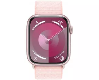 Смарт-часы Apple Watch Series 9 GPS 41mm Pink Aluminum Case with Light Pink Sport Loop (MR953)