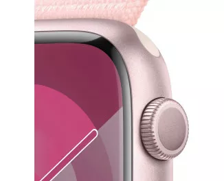 Смарт-годинник Apple Watch Series 9 GPS 41mm Pink Aluminum Case with Light Pink Sport Loop (MR953)