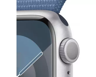 Смарт-часы Apple Watch Series 9 GPS 41mm Silver Aluminum Case with Winter Blue Sport Loop (MR923)