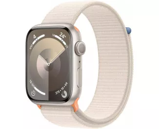 Смарт-годинник Apple Watch Series 9 GPS 41mm Starlight Aluminum Case with Starlight Sport Loop (MR8V3)