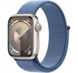 Смарт-часы Apple Watch Series 9 GPS 41mm Starlight Aluminum Case with Winter Blue Sport Loop (MR9K3)