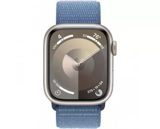 Смарт-часы Apple Watch Series 9 GPS 41mm Starlight Aluminum Case with Winter Blue Sport Loop (MR9K3)