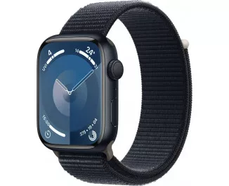 Смарт-годинник Apple Watch Series 9 GPS 45mm Midnight Aluminum Case with Midnight Sport Loop (MR9C3)
