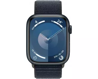 Смарт-часы Apple Watch Series 9 GPS 45mm Midnight Aluminum Case with Midnight Sport Loop (MR9C3)