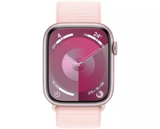 Смарт-часы Apple Watch Series 9 GPS 45mm Pink Aluminum Case with Light Pink Sport Loop (MR9J3)