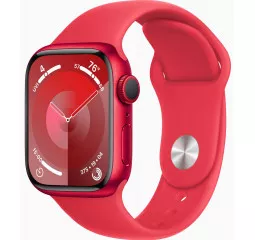 Смарт-часы Apple Watch Series 9 GPS 45mm (PRODUCT)RED Aluminum Case with (PRODUCT)RED Sport Band - S/M (MRXJ3)