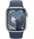 Смарт-часы Apple Watch Series 9 GPS 45mm Silver Aluminum Case with Storm Blue Sport Band - M/L (MR9E3)