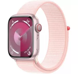 Смарт-часы Apple Watch Series 9 GPS + Cellular 41mm Pink Aluminum Case with Light Pink Sport Loop (MRJ13)