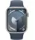Смарт-годинник Apple Watch Series 9 GPS + Cellular 41mm Silver Aluminum Case with Storm Blue Sport Band - S/M (MRHV3)