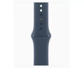 Смарт-годинник Apple Watch Series 9 GPS + Cellular 41mm Silver Aluminum Case with Storm Blue Sport Band - S/M (MRHV3)