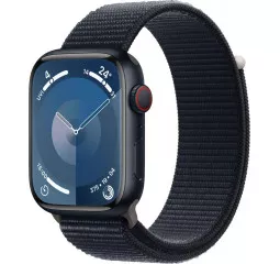Смарт-годинник Apple Watch Series 9 GPS + Cellular 45mm Midnight Aluminum Case with Midnight Sport Loop (MRMF3)