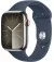 Смарт-годинник Apple Watch Series 9 GPS + Cellular 45mm Silver Stainless Steel Case with Storm Blue Sport Band - M/L (MRMP3)