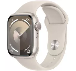 Смарт-часы Apple Watch Series 9 GPS + Cellular 45mm Starlight Aluminum Case with Starlight Sport Band - M/L (MRM93)
