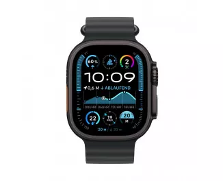 Смарт-часы Apple Watch Ultra 2 2024 GPS + Cellular 49mm Black Titanium Case with Black Ocean Band (MX4P3)