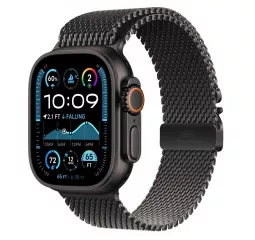 Смарт-часы Apple Watch Ultra 2 2024 GPS + Cellular 49mm Black Titanium Case with Black Titanium Milanese Loop - S (MX4W3)