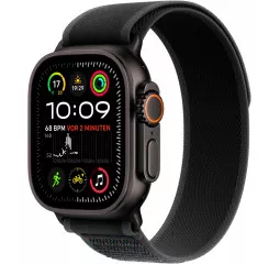 Смарт-часы Apple Watch Ultra 2 2024 GPS + Cellular 49mm Black Titanium Case with Black Trail Loop - M/L (MX4V3)