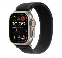 Смарт-часы Apple Watch Ultra 2 2024 GPS + Cellular 49mm Natural Titanium Case with Black Trail Loop - S/M (MYT73+MXTQ3)