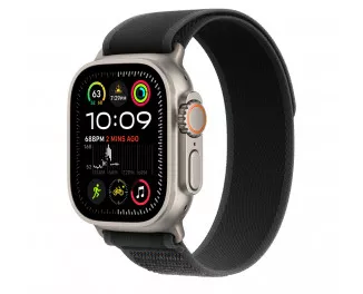 Смарт-часы Apple Watch Ultra 2 2024 GPS + Cellular 49mm Natural Titanium Case with Black Trail Loop - S/M (MYT73+MXTQ3)