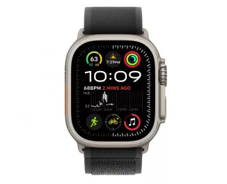 Смарт-часы Apple Watch Ultra 2 2024 GPS + Cellular 49mm Natural Titanium Case with Black Trail Loop - S/M (MYT73+MXTQ3)