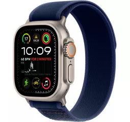 Смарт-часы Apple Watch Ultra 2 2024 GPS + Cellular 49mm Natural Titanium Case with Blue Trail Loop - M/L (MX4L3)