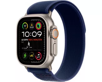 Смарт-часы Apple Watch Ultra 2 2024 GPS + Cellular 49mm Natural Titanium Case with Blue Trail Loop - M/L (MX4L3)