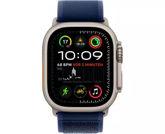 Смарт-часы Apple Watch Ultra 2 2024 GPS + Cellular 49mm Natural Titanium Case with Blue Trail Loop - S/M (MX4J3)