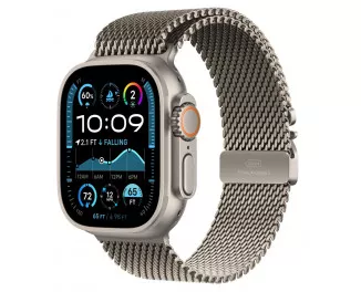 Смарт-часы Apple Watch Ultra 2 2024 GPS + Cellular 49mm Natural Titanium Case with Natural Titanium Milanese Loop - L (MX5T3)