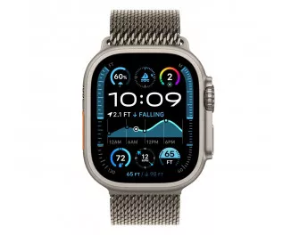 Смарт-часы Apple Watch Ultra 2 2024 GPS + Cellular 49mm Natural Titanium Case with Natural Titanium Milanese Loop - L (MX5T3)