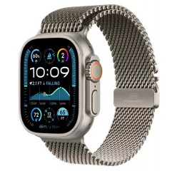 Смарт-часы Apple Watch Ultra 2 2024 GPS + Cellular 49mm Natural Titanium Case with Natural Titanium Milanese Loop - M (MX5R3)