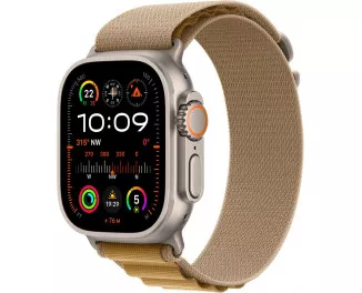 Смарт-часы Apple Watch Ultra 2 2024 GPS + Cellular 49mm Natural Titanium Case with Tan Alpine Loop - Large (MX4H3)