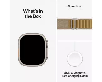 Смарт-часы Apple Watch Ultra 2 2024 GPS + Cellular 49mm Natural Titanium Case with Tan Alpine Loop - Large (MX4H3)