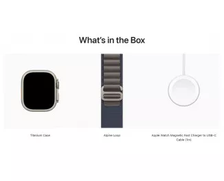 Смарт-часы Apple Watch Ultra 2 GPS + Cellular 49mm Titanium Case with Blue Alpine Loop - Small (MREK3)