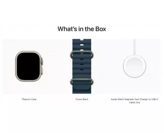 Смарт-часы Apple Watch Ultra 2 GPS + Cellular 49mm Titanium Case with Blue Ocean Band (MREG3)