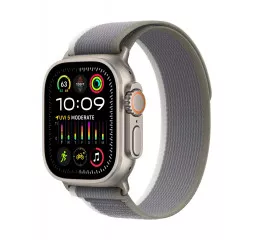 Смарт-часы Apple Watch Ultra 2 GPS + Cellular 49mm Titanium Case with Green/Gray Trail Loop - M/L (MRF43)