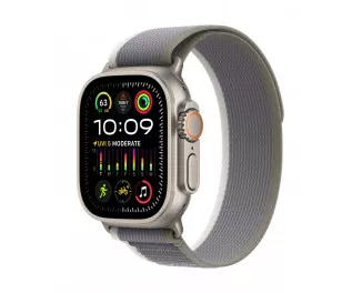 Смарт-годинник Apple Watch Ultra 2 GPS + Cellular 49mm Titanium Case with Green/Gray Trail Loop - M/L (MRF43)