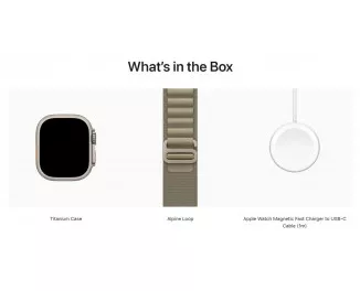 Смарт-часы Apple Watch Ultra 2 GPS + Cellular 49mm Titanium Case with Olive Alpine Loop - Medium (MREY3/MRFJ3)