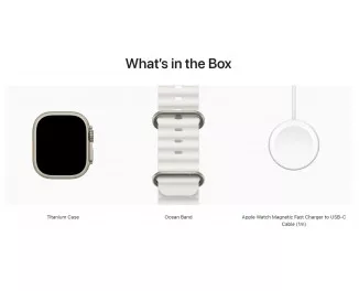Смарт-часы Apple Watch Ultra 2 GPS + Cellular 49mm Titanium Case with White Ocean Band (MREJ3)