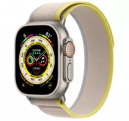Смарт-часы Apple Watch Ultra GPS + Cellular 49mm Titanium Case with Yellow/Beige Trail Loop - M/L (MQF23/MQFU3)