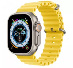 Смарт-годинник Apple Watch Ultra GPS + Cellular 49mm Titanium Case with Yellow Ocean Band (MNH93/MNHG3)