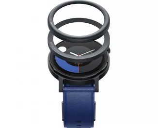 Смарт-часы CMF by Nothing Watch Pro 2 Dark Grey Curved Bezel with Blue Leather Strap