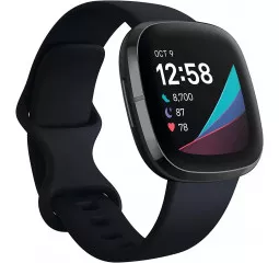Смарт-часы Fitbit Sense Carbon/Graphite Stainless Steel (FB512BKBK)