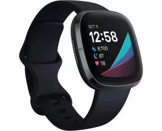 Смарт-часы Fitbit Sense Carbon/Graphite Stainless Steel (FB512BKBK)