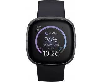Смарт-годинник Fitbit Sense Carbon/Graphite Stainless Steel (FB512BKBK)