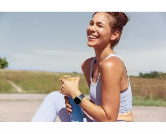 Смарт-часы Fitbit Versa 3 Midnight/Soft Gold Aluminum (FB511GLNV)