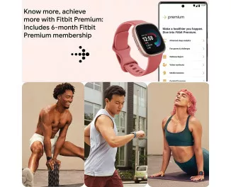 Смарт-часы Fitbit Versa 4 Pink Sand/Copper Rose (FB523RGRW)