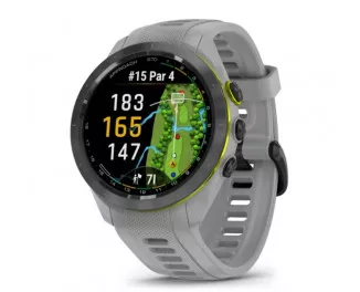 Смарт-часы GARMIN Approach S70 42mm B. Ceramic Bezel w. Powder Gray S. Band (010-02746-01/11)