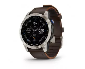 Смарт-часы GARMIN D2 Mach 1 Aviator Smartwatch with Oxford Brown Leather Band (010-02582-54/55)