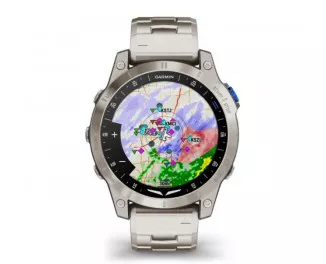 Смарт-часы GARMIN D2 Mach 1 Aviator Smartwatch with Vented Titanium Bracelet (010-02582-50/51)
