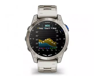 Смарт-часы GARMIN D2 Mach 1 Aviator Smartwatch with Vented Titanium Bracelet (010-02582-50/51)
